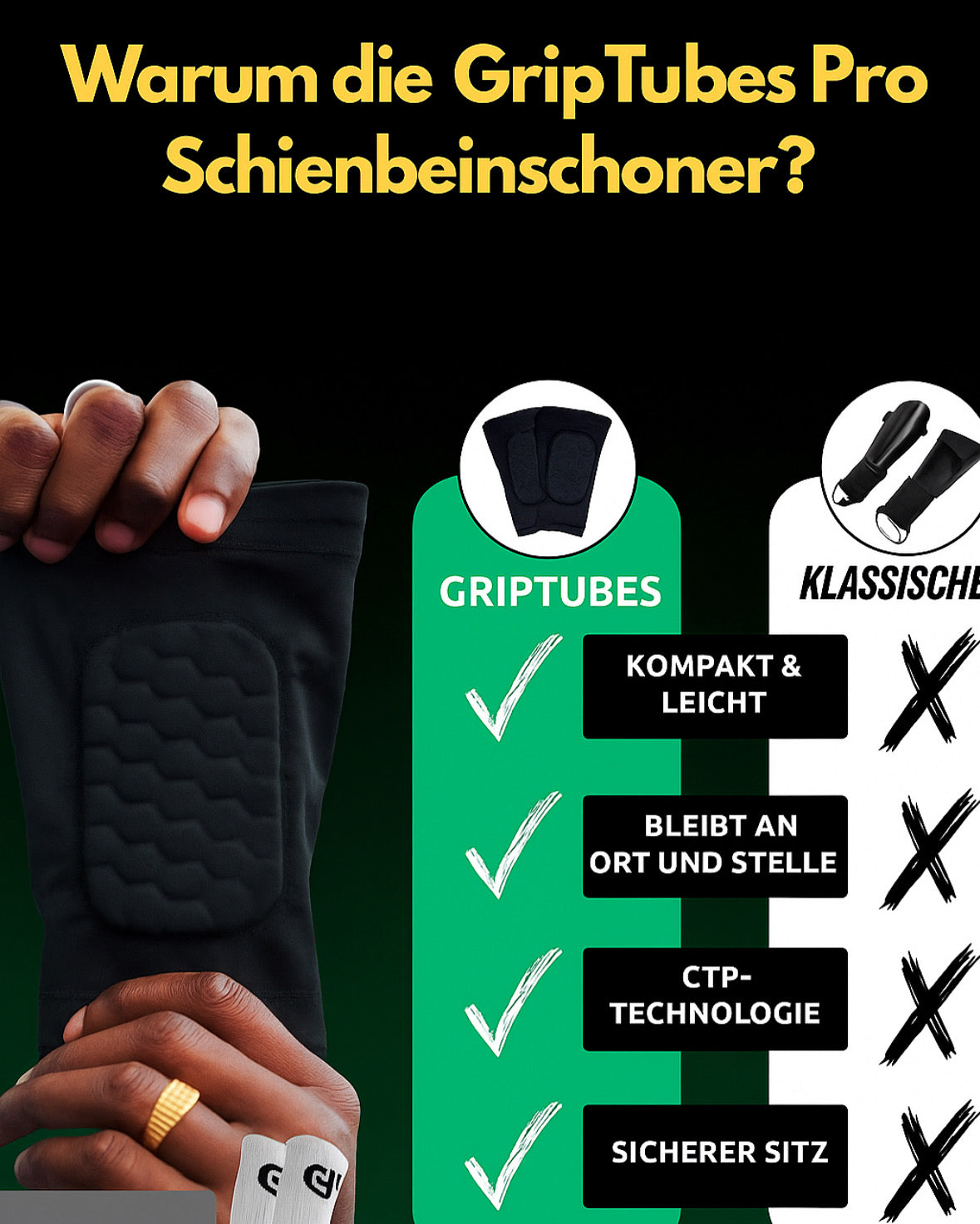 GripTubes Pro Shinpads
